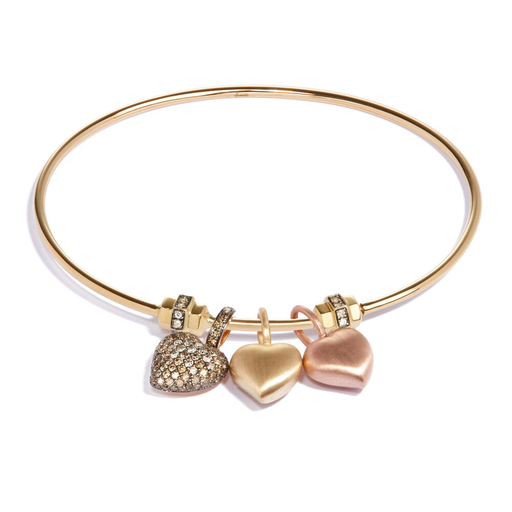 18ct Rose Gold Small Heart Charm | Annoushka jewelley